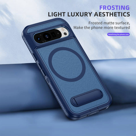 Magnetic ring bracket three-in-one full-coverage anti-fall mobile phone case