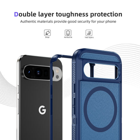 Magnetic ring bracket three-in-one full-coverage anti-fall mobile phone case