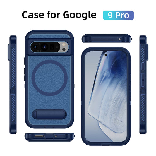 Magnetic ring bracket three-in-one full-coverage anti-fall mobile phone case