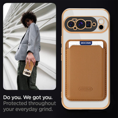 Magnetic Card Holder with Electroplated Lens Film Protective Cover