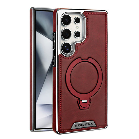 LEKCASE | High-end Leather Texture Mobile Phone Case With Rotating Magnetic Bracket