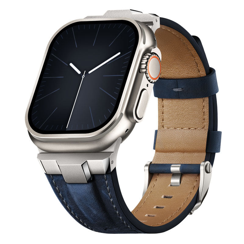 LEKCASE Men's Genuine Leather Watch Strap LEKCASE