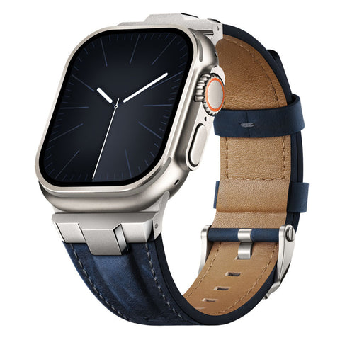 LEKCASE Men's Genuine Leather Watch Strap LEKCASE