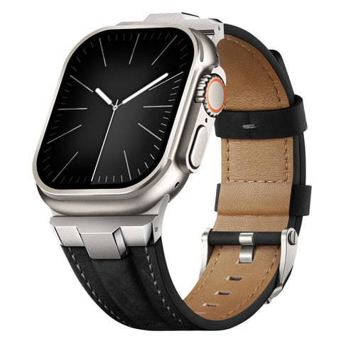 LEKCASE Men's Genuine Leather Watch Strap LEKCASE