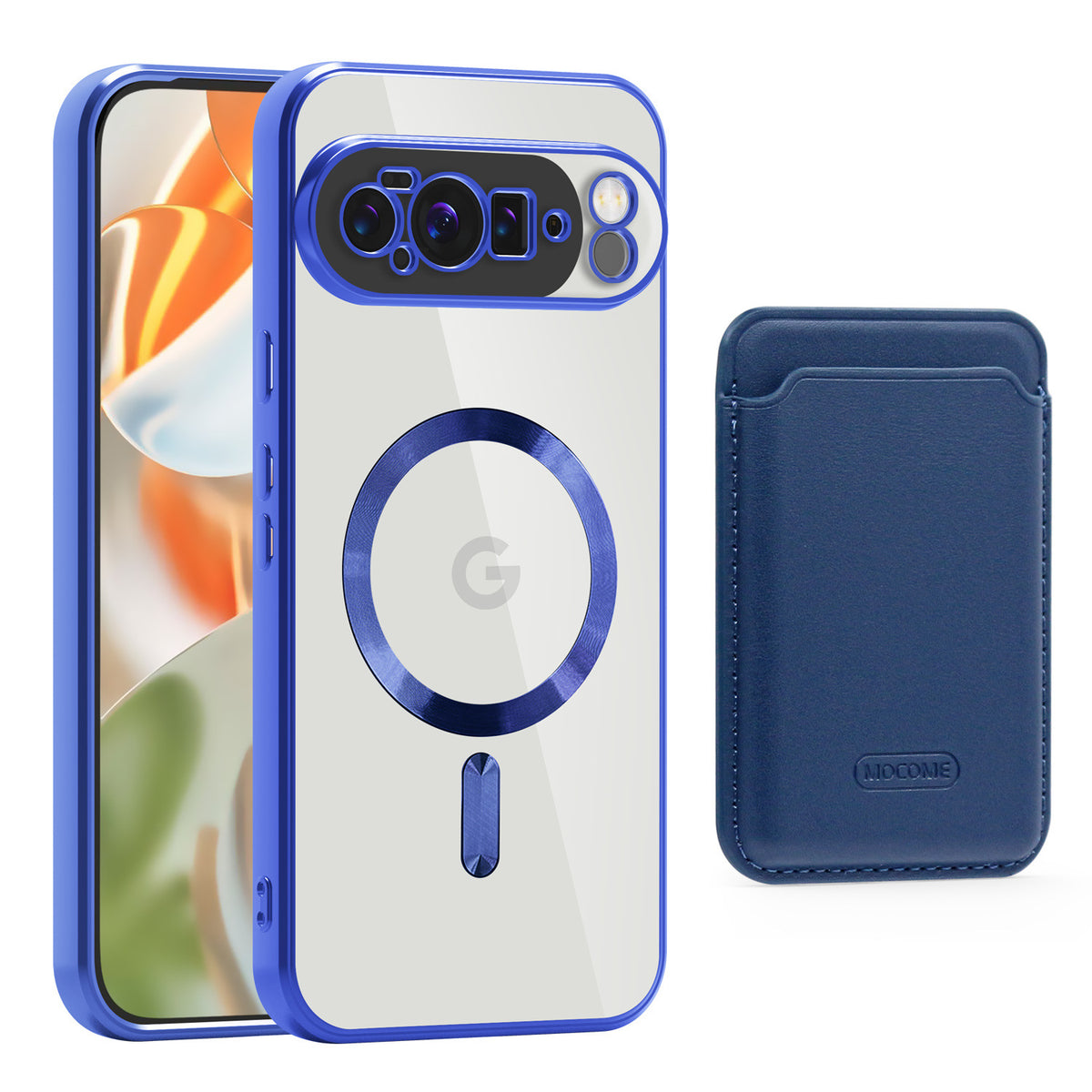 Magnetic Card Holder with Electroplated Lens Film Protective Cover LEKCASE
