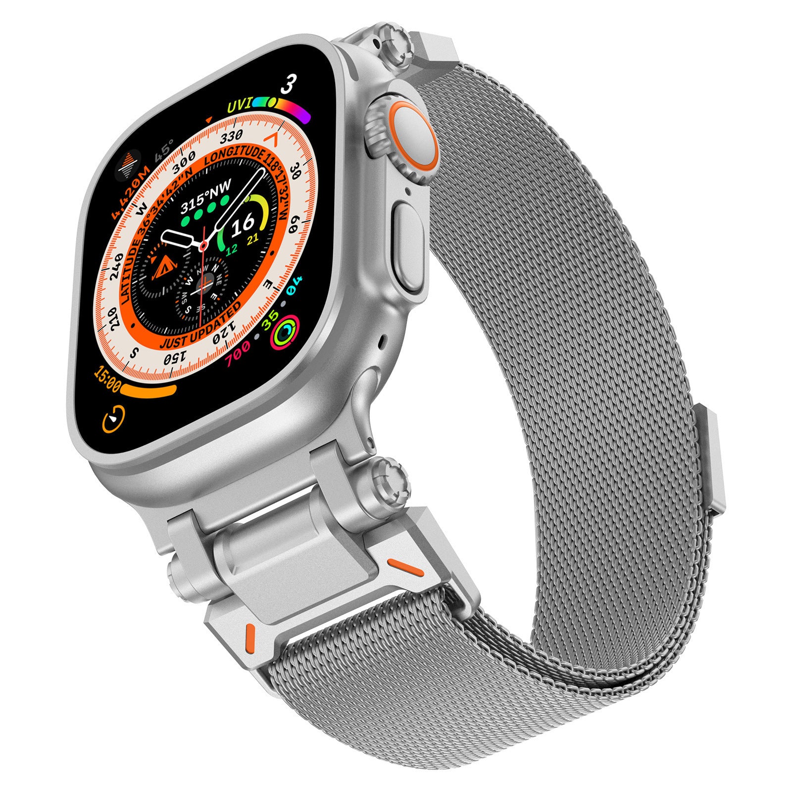 LEKCASE Apple Watch Stainless Steel Connector Strap LEKCASE