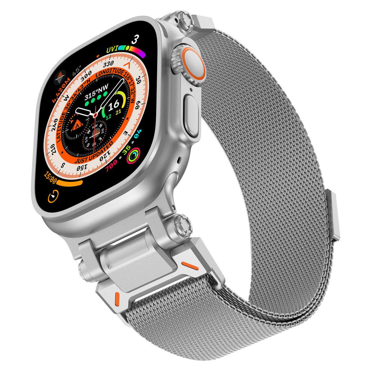 LEKCASE Apple Watch Stainless Steel Connector Strap LEKCASE