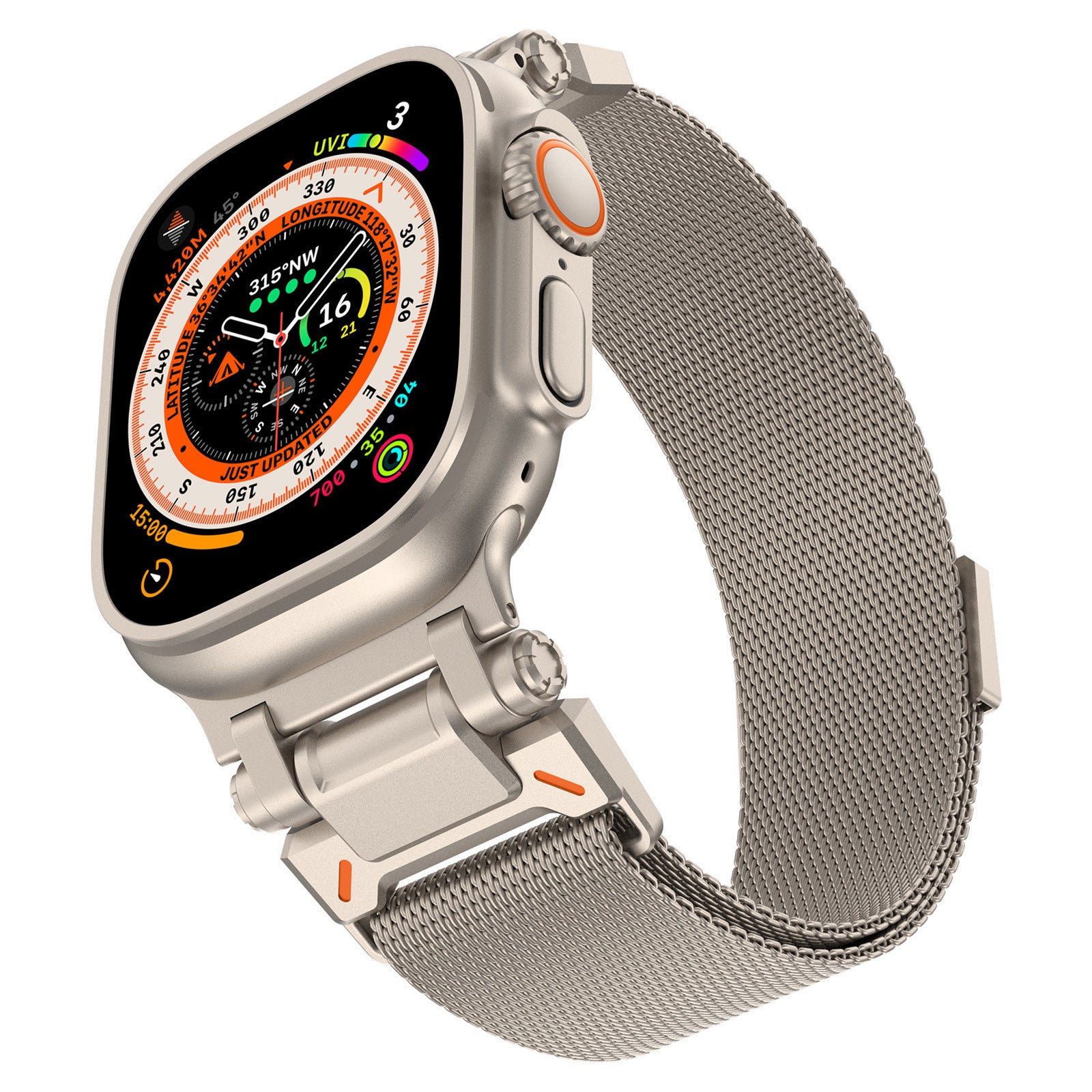 LEKCASE Apple Watch Stainless Steel Connector Strap LEKCASE