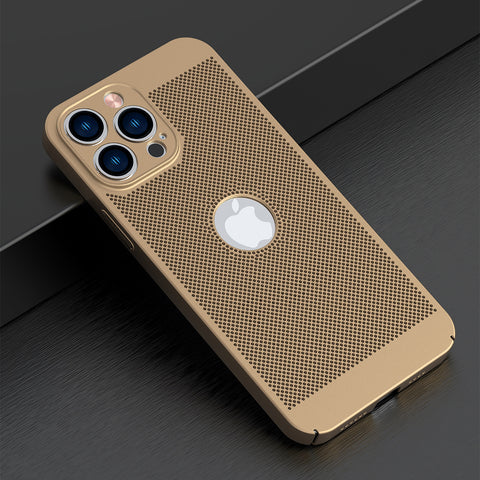 ♻️Fully enclosed grid heat dissipation magnetic phone case