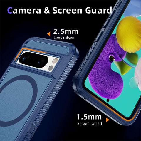 Magnetic ring bracket three-in-one full-coverage anti-fall mobile phone case