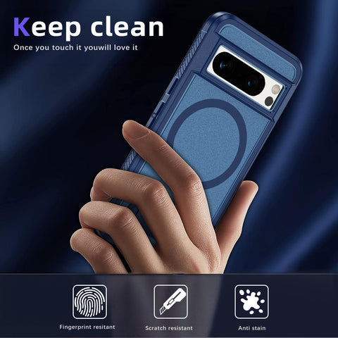 Magnetic ring bracket three-in-one full-coverage anti-fall mobile phone case