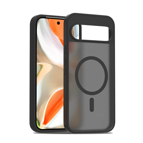 Skin-feeling magnetic two-in-one semi-transparent matte case