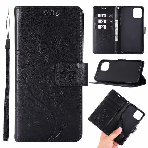 LEKCASE iPhone Flip Butterfly Card Holder Phone Case