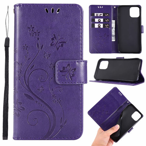 LEKCASE iPhone Flip Butterfly Card Holder Phone Case