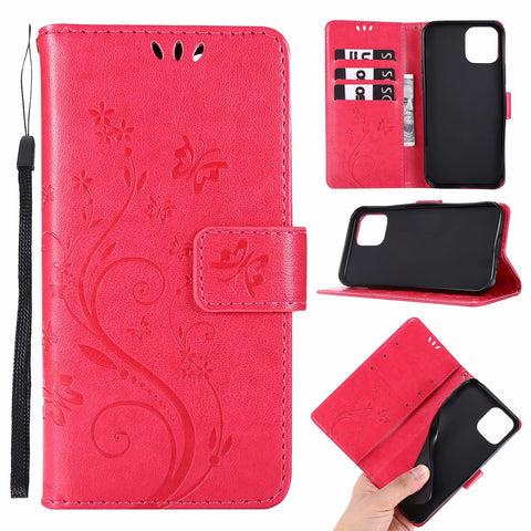 LEKCASE iPhone Flip Butterfly Card Holder Phone Case