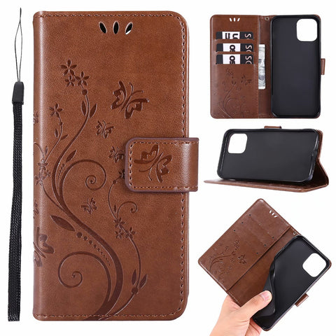 LEKCASE iPhone Flip Butterfly Card Holder Phone Case