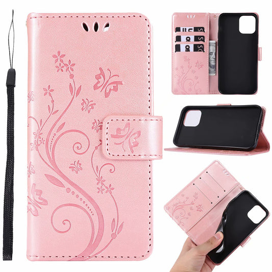LEKCASE iPhone Flip Butterfly Card Holder Phone Case
