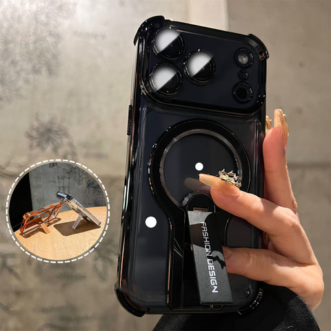 LEKCASE | Invisible Bracket Magnetic Electroplating Mobile Phone Case