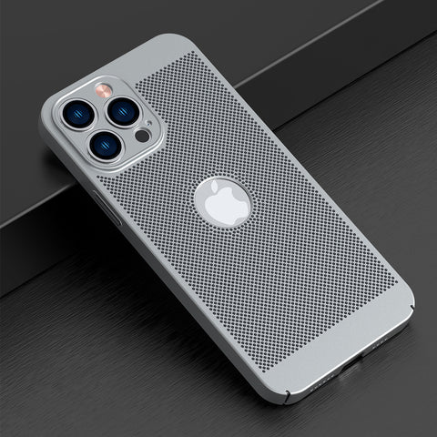 ♻️Fully enclosed grid heat dissipation magnetic phone case