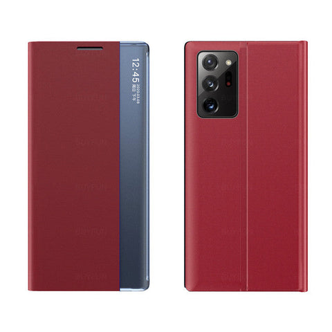 For Samsung Galaxy S25 Series Smart View Flip Leather Case