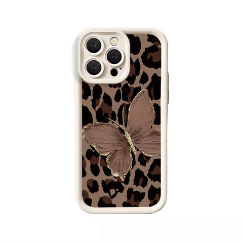 LEKCASE Leopard Print Butterfly Gradient Starry Sky Pattern Phone Case