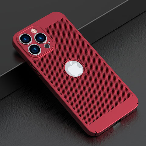 ♻️Fully enclosed grid heat dissipation magnetic phone case