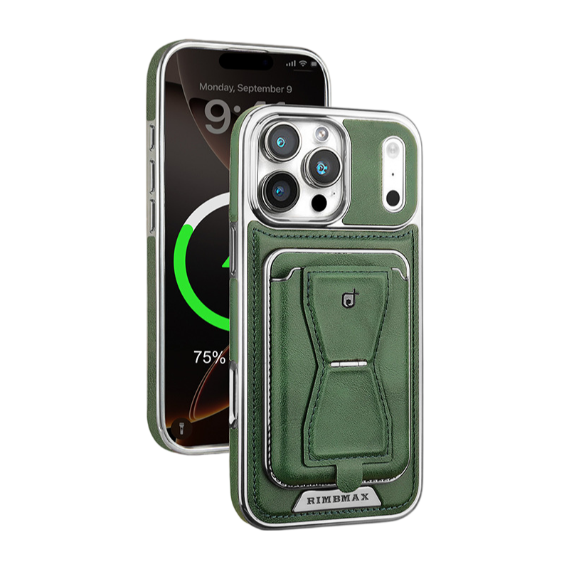 Leather Wallet Case with Magnetic Stand LEKCASE