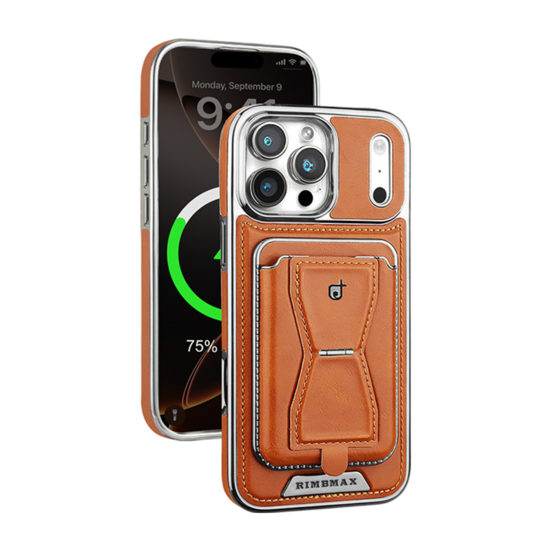 Leather Wallet Case with Magnetic Stand LEKCASE