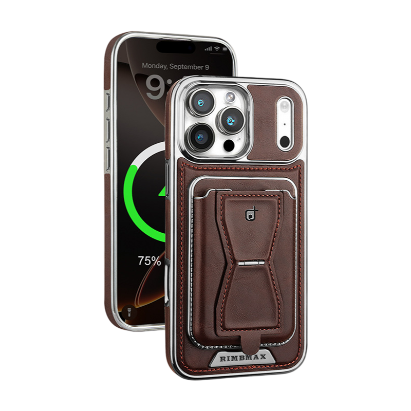 Leather Wallet Case with Magnetic Stand LEKCASE