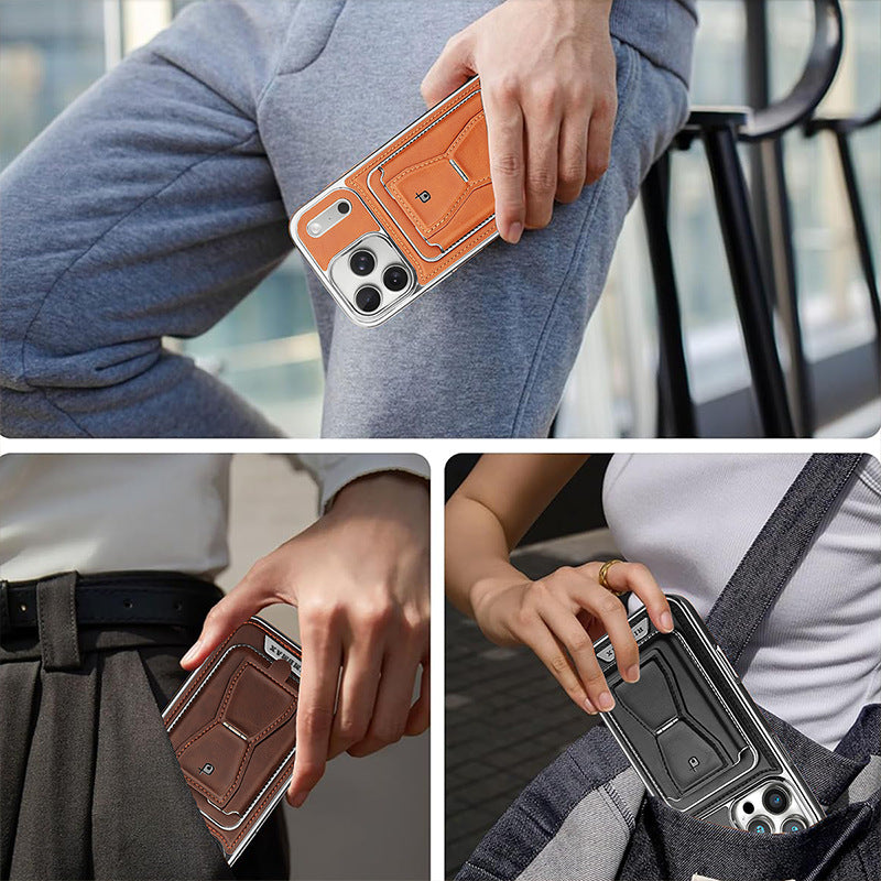 Leather Wallet Case with Magnetic Stand LEKCASE