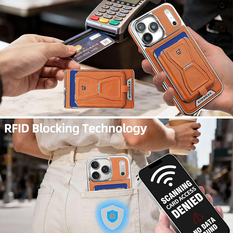 Leather Wallet Case with Magnetic Stand LEKCASE