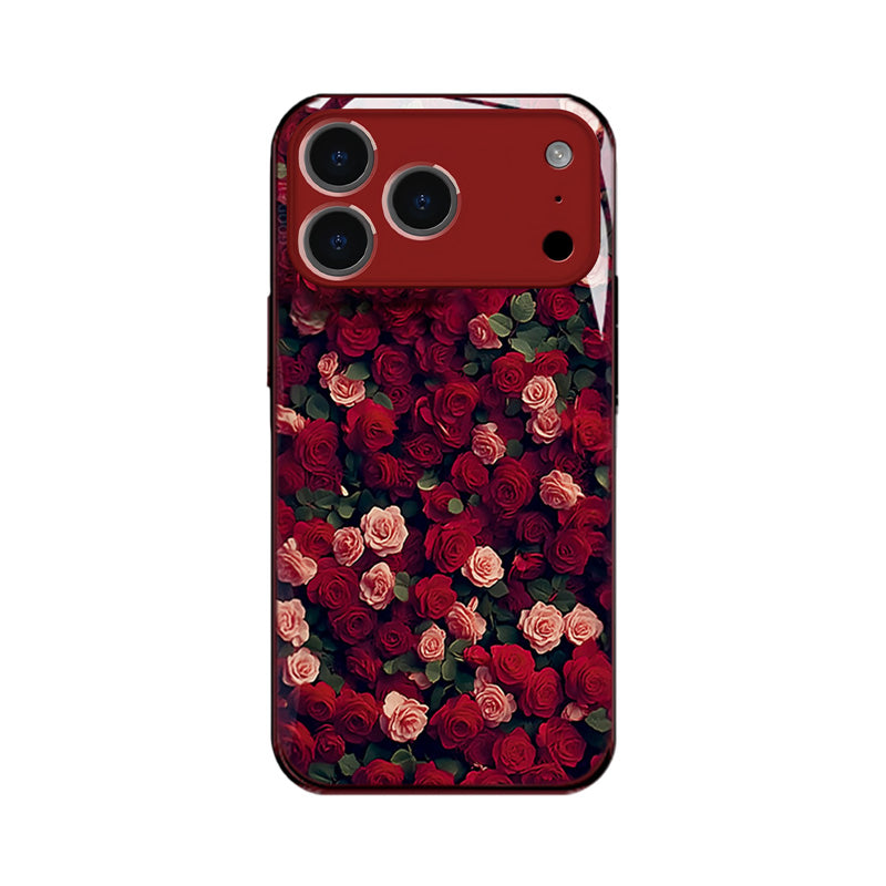 Full Screen Rose Lanyard Mobile Phone Case LEKCASE