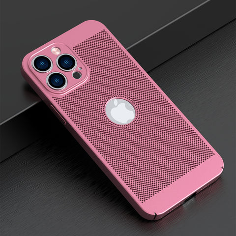 ♻️Fully enclosed grid heat dissipation magnetic phone case