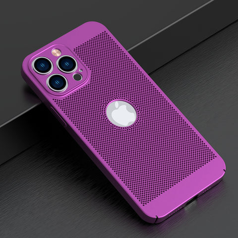 ♻️Fully enclosed grid heat dissipation magnetic phone case