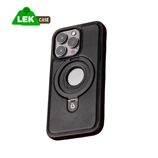 Magnetic high-end business leather case