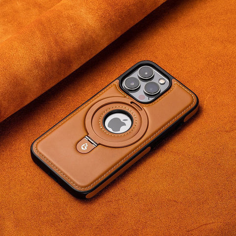 Magnetic high-end business leather case