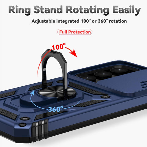Magnetic Protective Cover With Window Holder And Wireless Charging