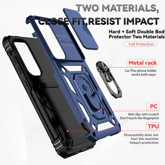 Magnetic Protective Cover With Window Holder And Wireless Charging