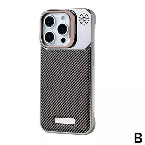 Frameless carbon fiber pattern magnetic lens holder protective cover