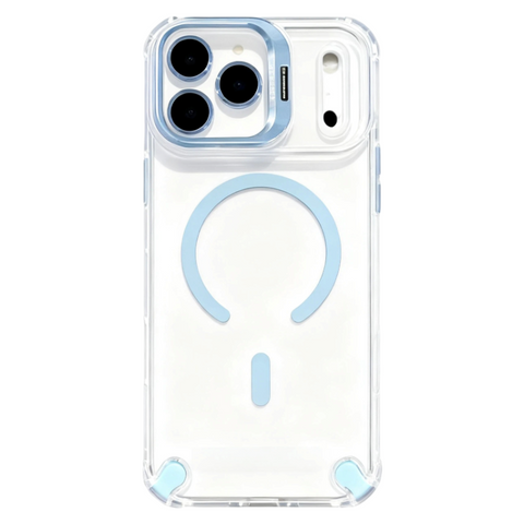 AIRKAS Transparent Magnetic Airbag Case for iPhone 17 Pro Max / 16 / 15 Series LEKCASE