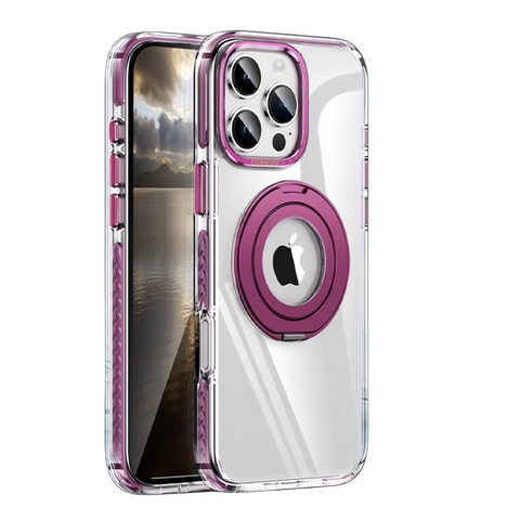 Two-color transparent magnetic rotating bracket first shell