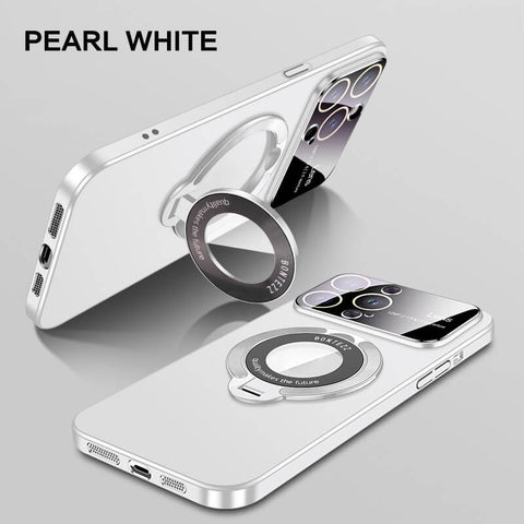 Large window phone case leak label magnetic bracket for iPhone 15promax case 