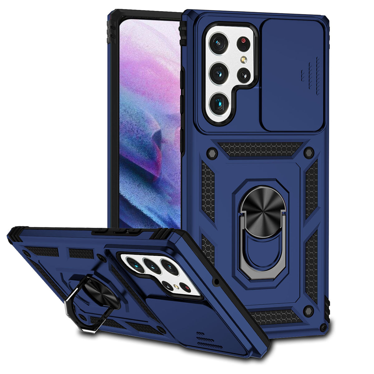 Magnetic Protective Cover With Window Holder And Wireless Charging LEKCASE