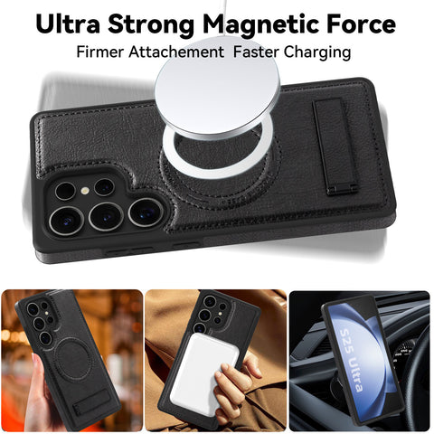 Samsung S26 Ultra Car Magnetic Phone Case with Stand LEKCASE