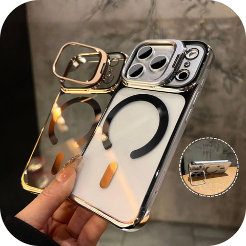 🔥 LEKCASE iPhone 17 Magnetic Borderless Case with Built-in Lens Holder
