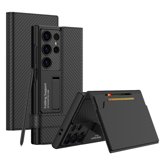 Flip Leather Case with Stand and Solid Wallet