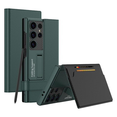Flip Leather Case with Stand and Solid Wallet