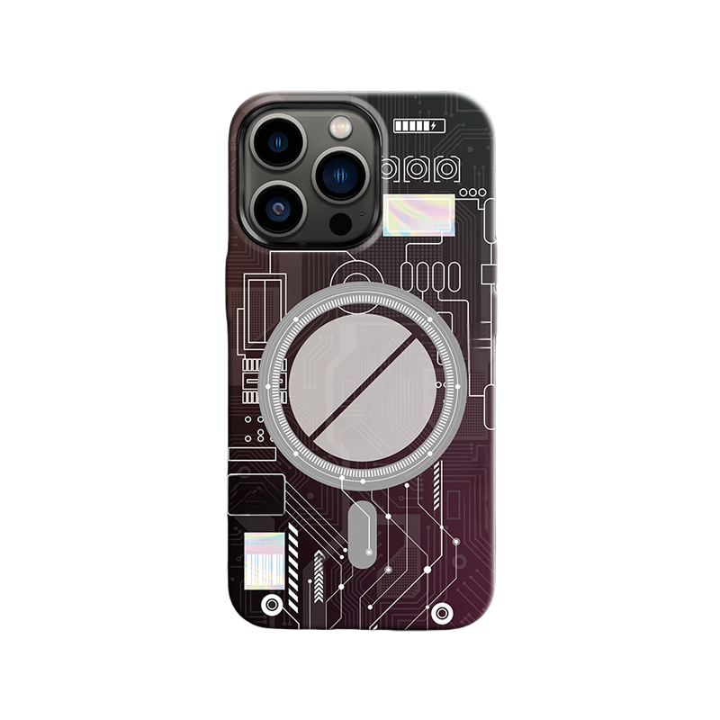 Magnetic Protective Case With Luminous Technology Circuit Board Design LEKCASE