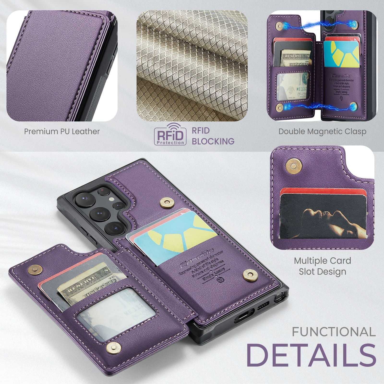 LEKCASE Samsung S series flip phone case with SIM card slot LEKCASE