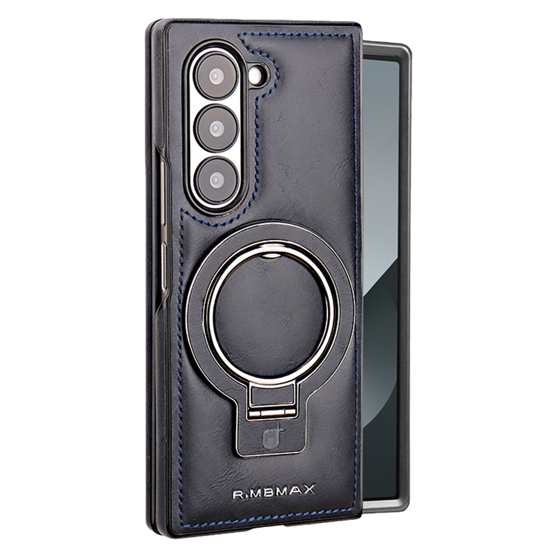 AIRKAS Samsung Z Fold Eco-Leather Case Business Casual Magnetic 360 Stand Protective Cover LEKCASE